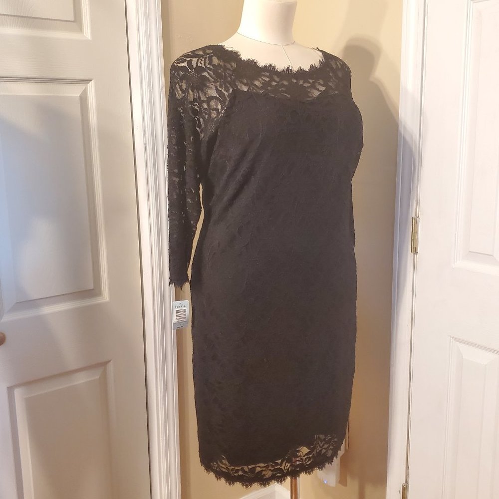 Black Lace Bodycon Dress